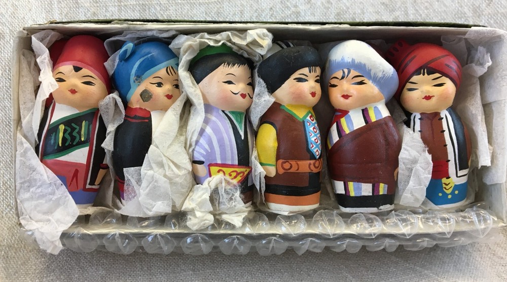 4 FB2 - Chinese Mongolian Clay Dolls