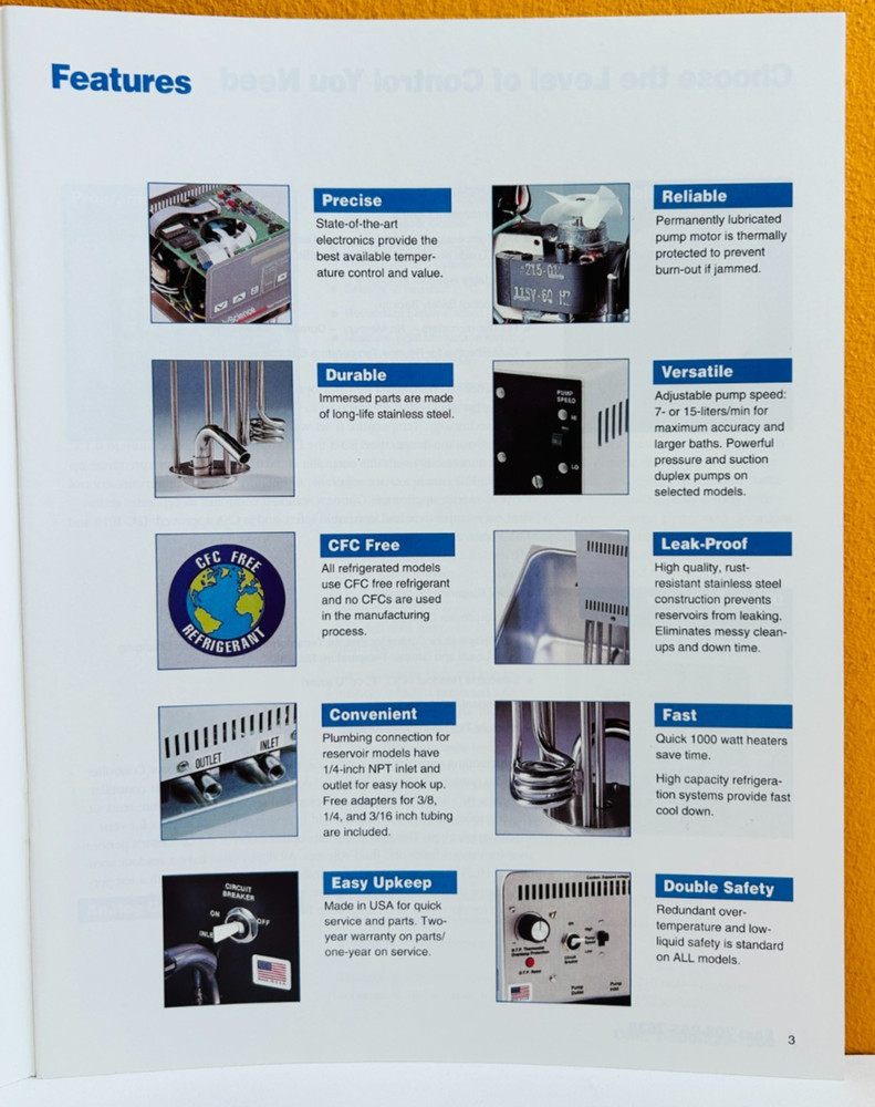 PolyScience 1994 Constant Temperature Equipment Catalog.