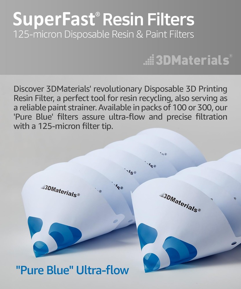 Superfilter 100 Pcs Disposable Filter 3d Printer Resin And Paint Strainer Made I