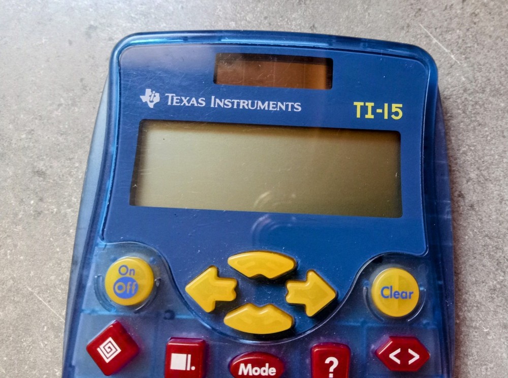 Texas Instruments TI-15 Explorer Elementary Solar-Powered Calculator