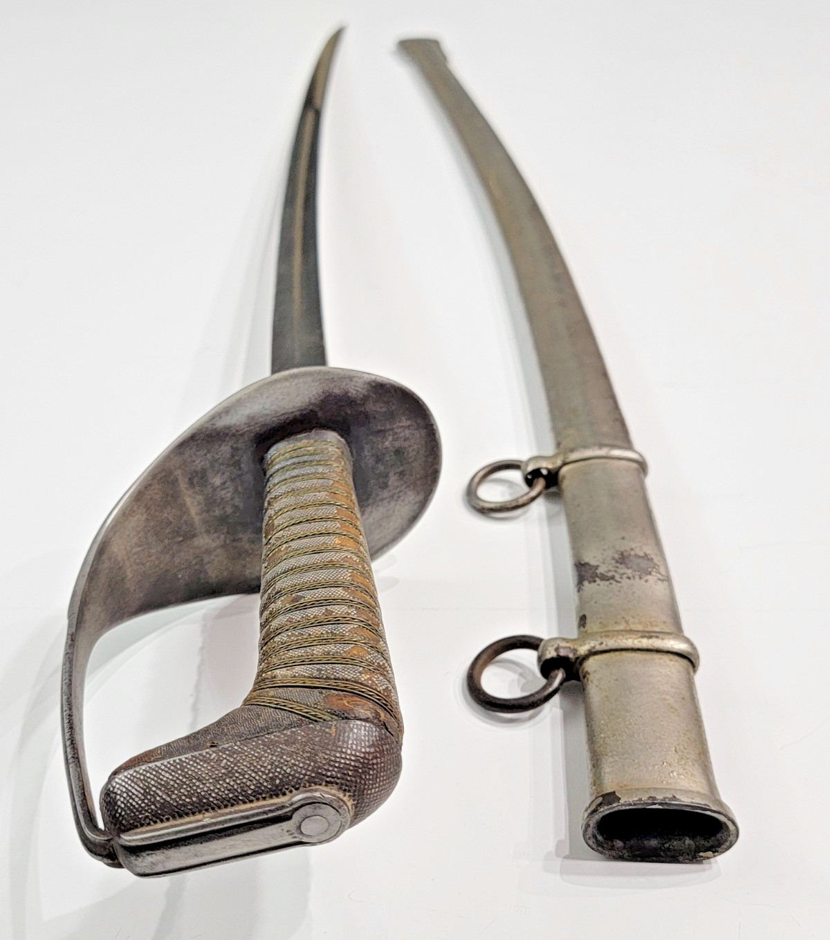 WWI US 1906 Experimental M1905 Ames AS Co Sword Officer Steel Scabbard