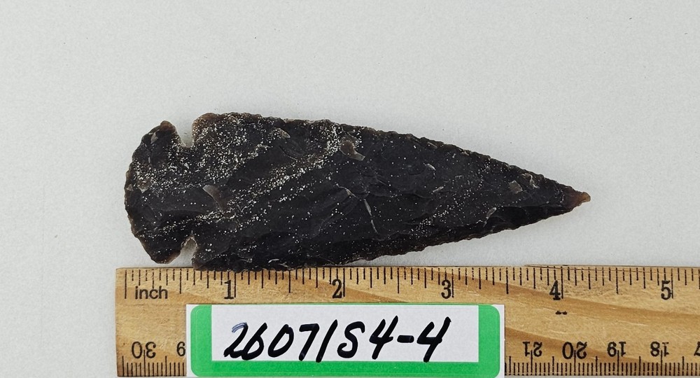 4.25" Spearhead - Lance Head - Drill Point - Hand Knapped Agate