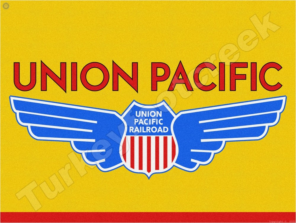 Union Pacific Railroad 9" x 12" Metal Sign