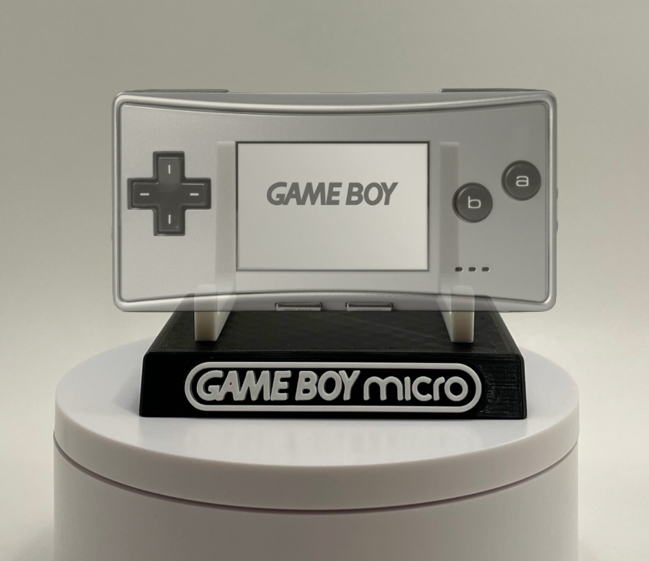 Game Boy Micro Display/Stand/Holder - DISPLAY ONLY (Customize Colors)