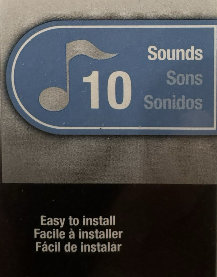 Utilitech Universal Doorbell - Oval Shape -Wired or Wireless - 10 Sounds 0568973