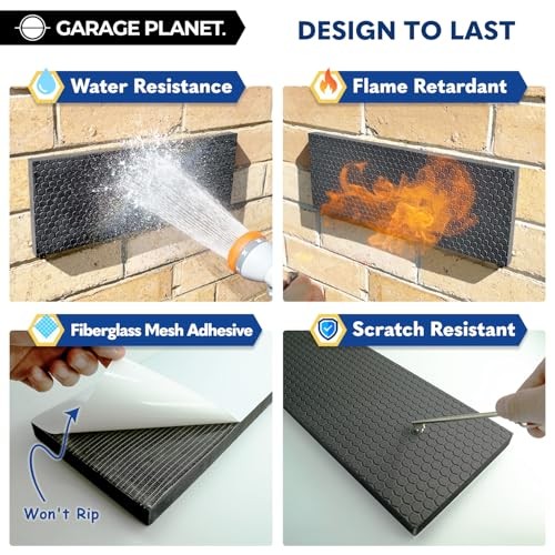M2 Garage Wall Protector Car Door Wall Protector, Tool-Free, 2 Pack Black