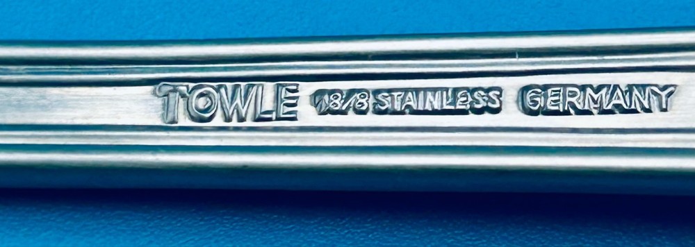 Towle London Shell Teaspoon 6 3/8" GERMANY 18/8 Stainless Flatware Silverware