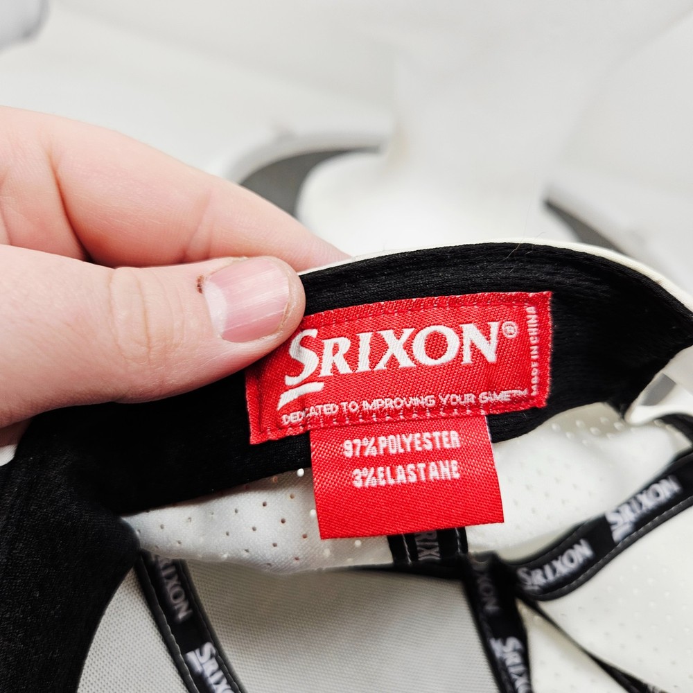 Srixon Golf Snapback Hat White Logo Stains Flaws