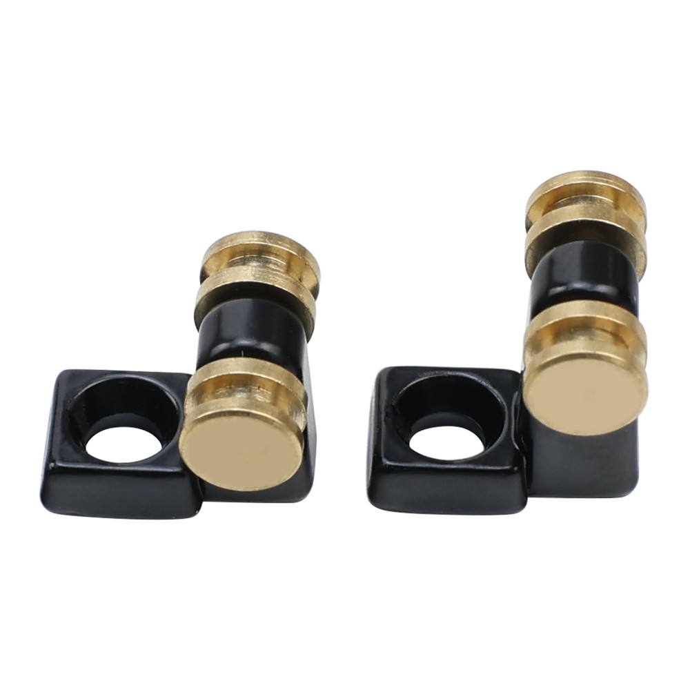 OVSAL Pack of 2 Brass Roller String Retainer for Electric Guitar String Tree Str