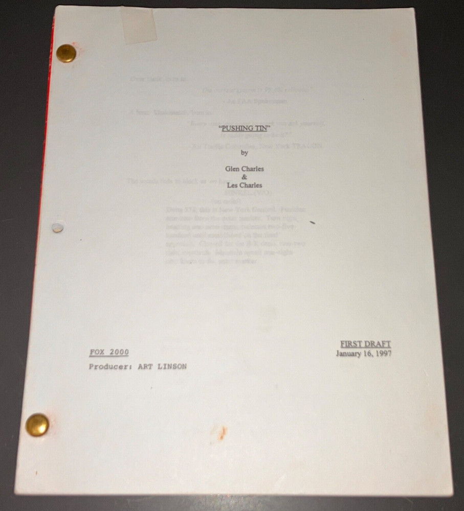 PUSHING TIN (1/16/97) John Cusak / 1st Draft - CAA Agency Script + COA!
