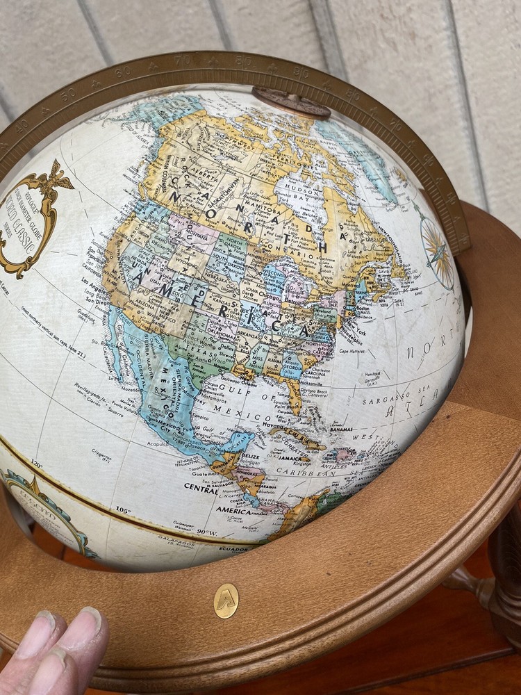 65193 REPLOGLE Table Top World Globe Atlas