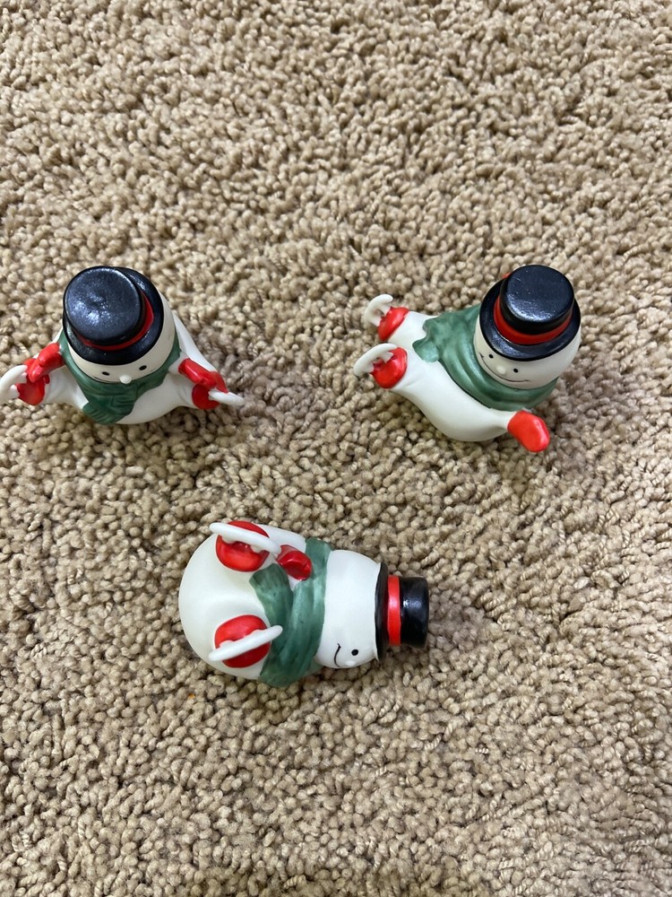 3 coyne's Fine bone China Snowman