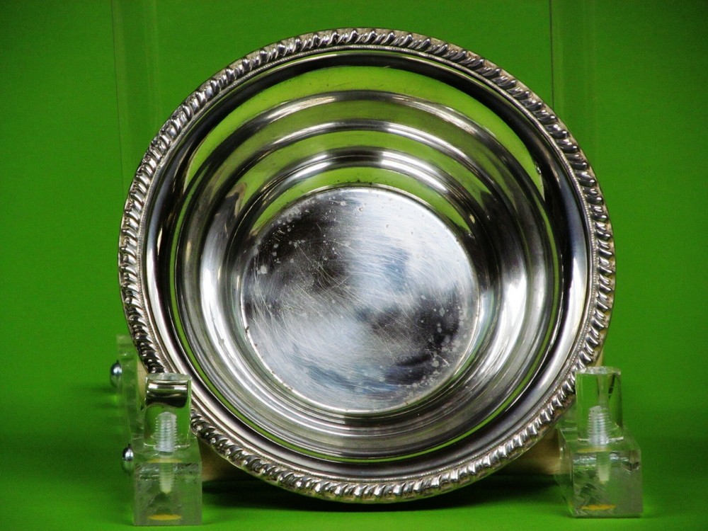 A Vintage B & M Sterling Silver Nut Bowl Underside marked Sterling