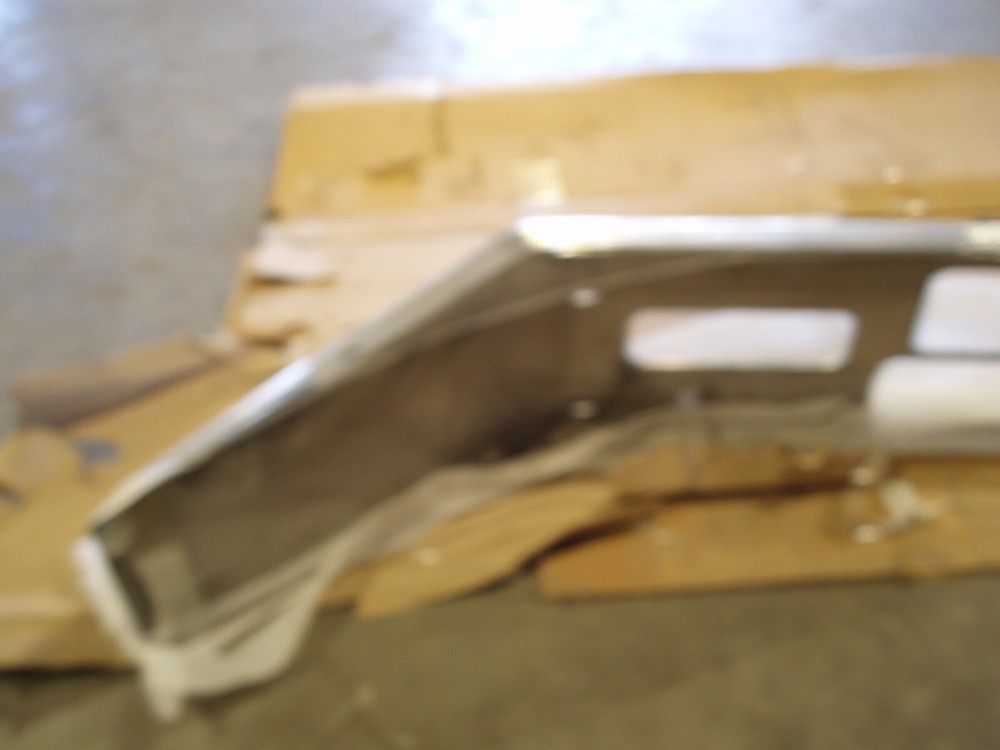 CHROME PLATED SEMI BUMPER 16"