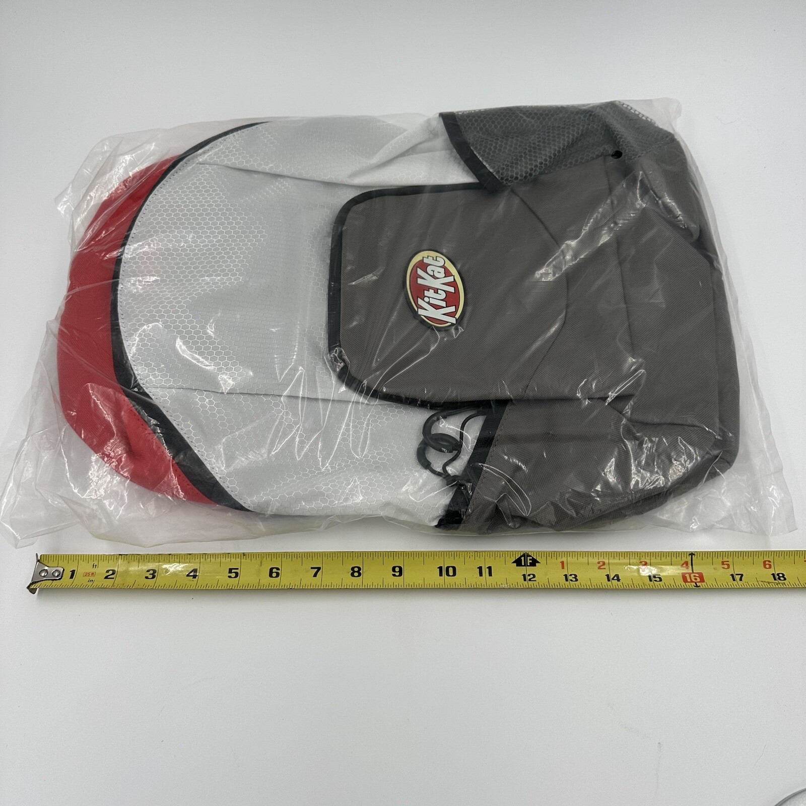 Kit Kat Backpack Lightweight Candy Collector Poly White Red Gray Rubber Logo