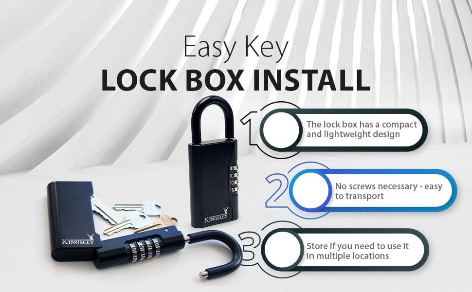 Compact Guard-a-Key Lockbox: Waterproof and Resettable for Maximum Key Security