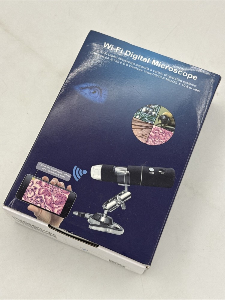 Wireless Digital Microscope 50X-1000X Magnification Wifi Portable Adjustable