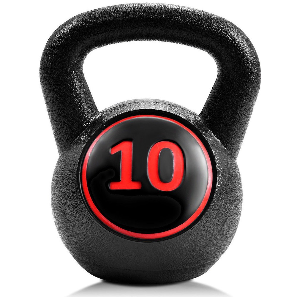 3PC Vinyl Kettlebell Kit Body Muscles Training Weights Set