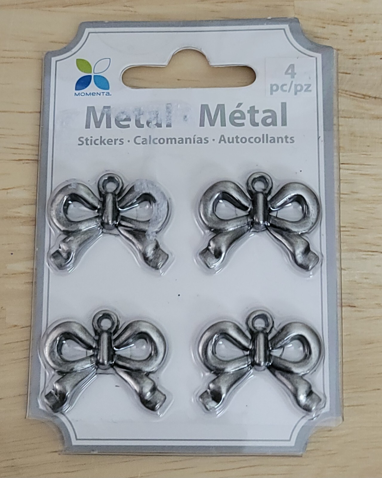 Momenta METAL EMBELLISHMENT STICKERS Lot of 12 Craft Cardmaking Scrapbooking