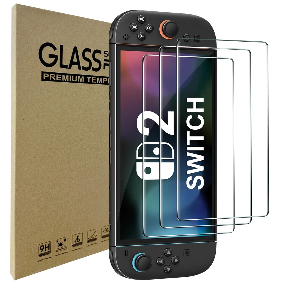 2PCS For Nintendo Switch2 Switch 2 Tempered Glass Film Cover Screen Protector