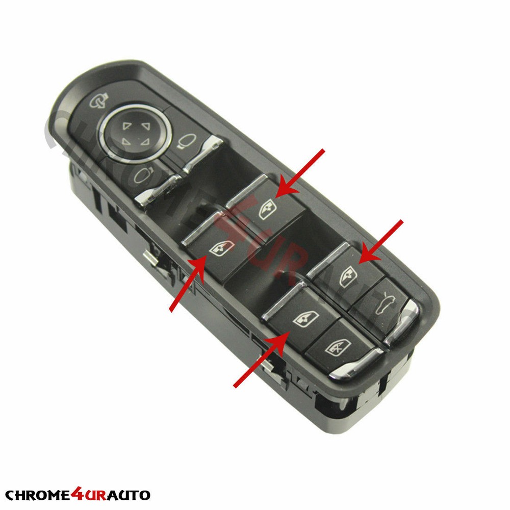 For Porsche Panamera Cayenne Macan Window Master Switch Buttons Caps Cover