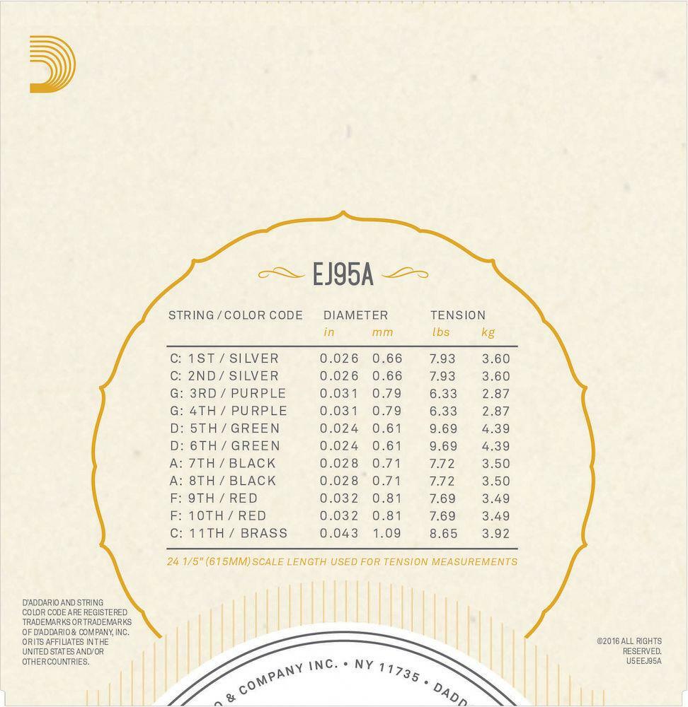 D'Addario EJ95A Arabic Oud Strings