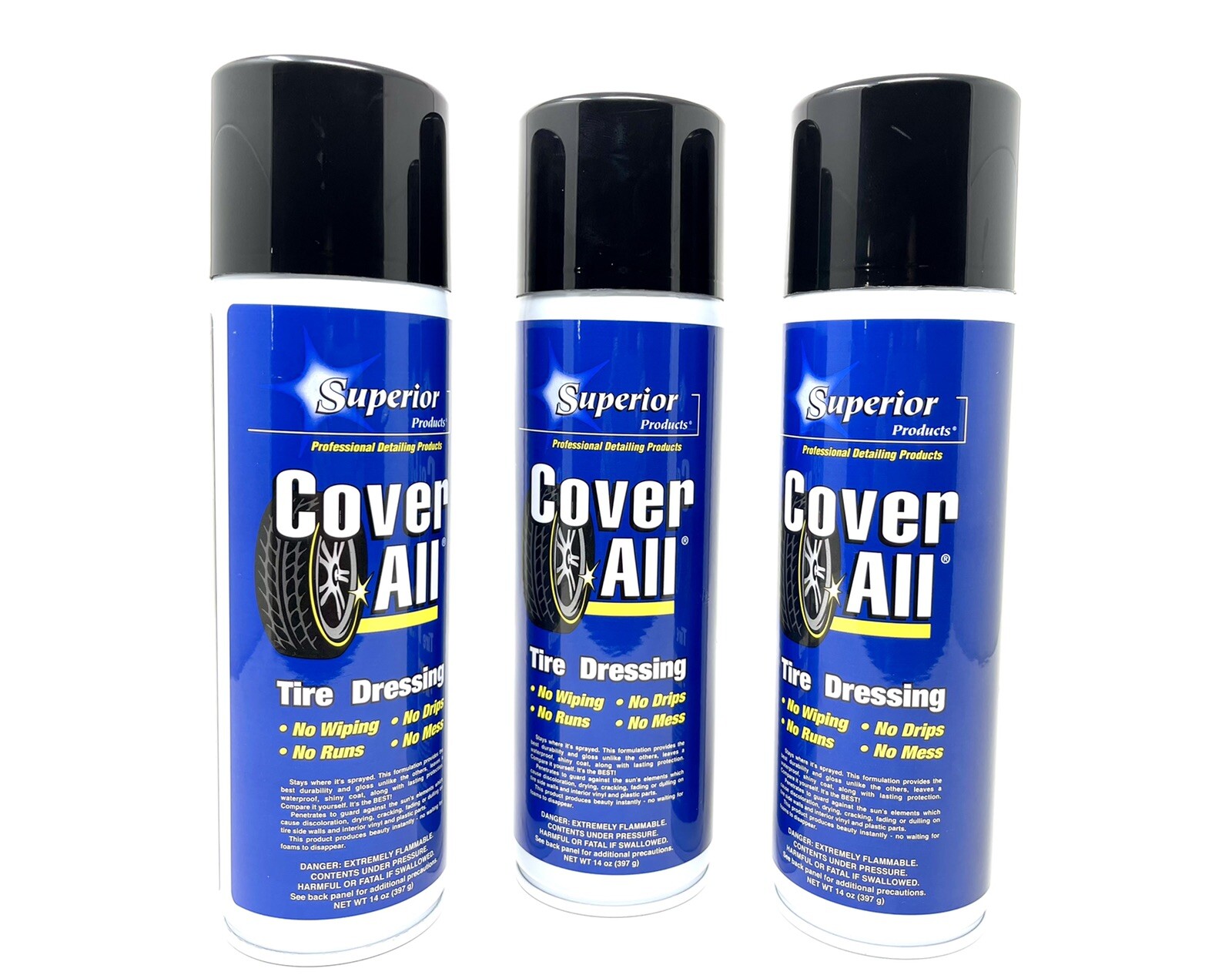 Cover All Professional High Gloss Tire Shine 14oz Pack of 3
