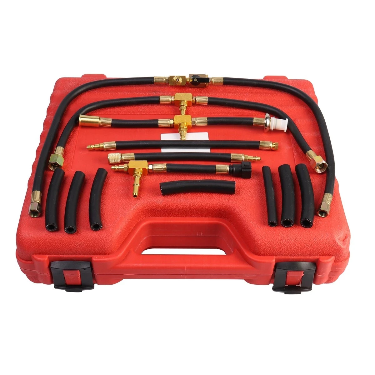 Fuel Injection Pressure Tester 3-1/2" Dual Gauge Kit Readings 0~10bar 0~140 psi