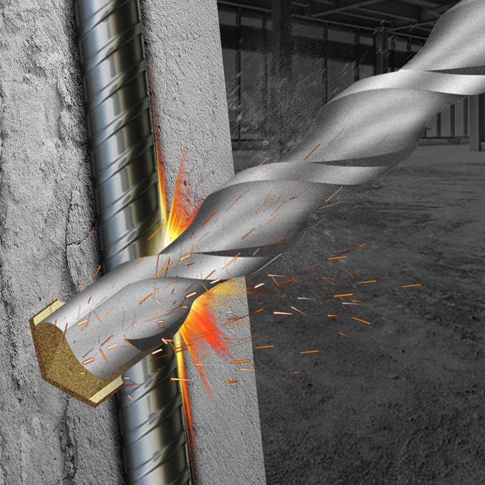 10-Piece 5/32" SDS Plus Drill Bits Rotary Hammer Bit Set, 10 Pcs