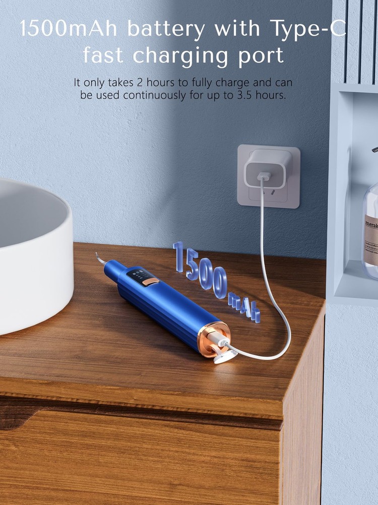 Plaque Remover for Teeth, Dental Tools, Teeth Cleaning Tools with 4 Replaceab...