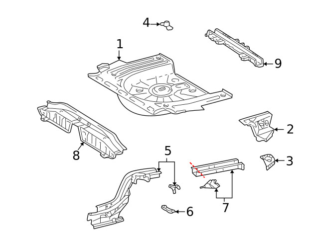 Genuine GM Rear Rail 88972292