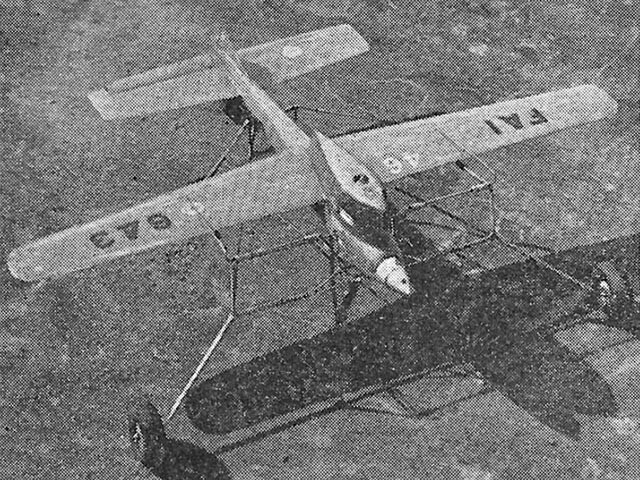 Devil C/L 21" Wingspan RC Model Airplane Printed Plans & Templates