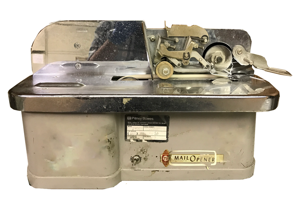 Pitney Bowes 1200 LA Mail Opener Good Working Condition