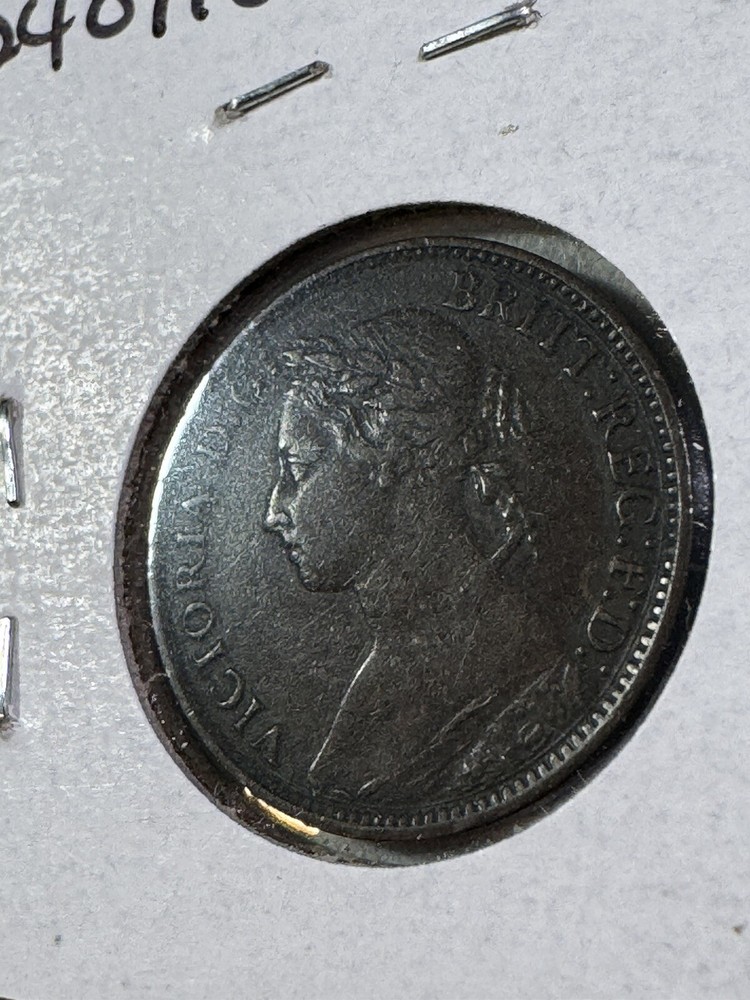 1890 Great Britain Farthing Bronze Coin