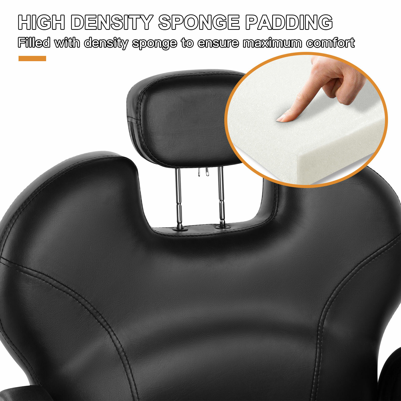 Black All Purpose Reclining Hydraulic Barber Chair Heavy Duty Salon Spa Beauty