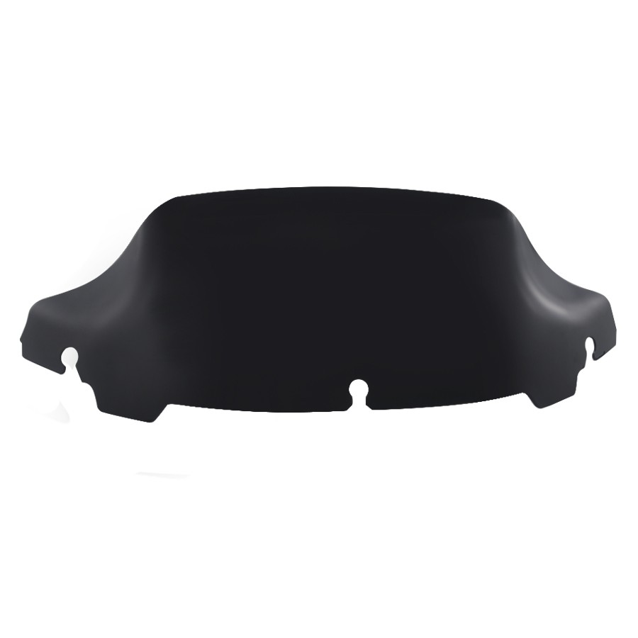 7" Front Wave Windshield Black Windscreen Noise Reduction For Harley Road Glide