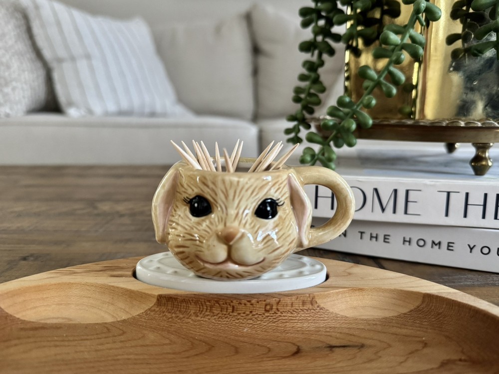 Custom Easter Nora Fleming Bunny Toothpick Holder Ceramic Mini - So CUTE!!