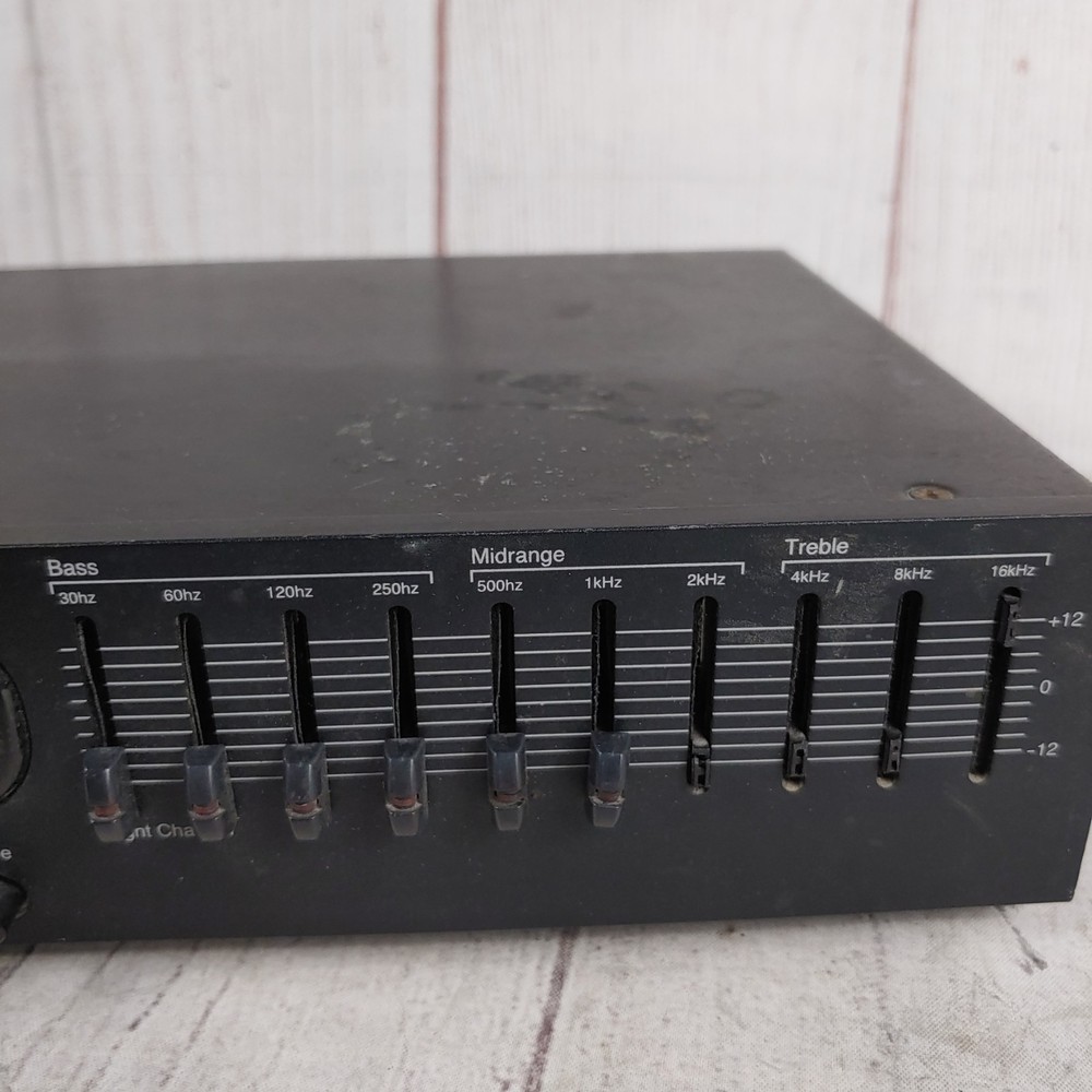 MISSING LIGHTS AudioSource EQ 100 Graphic Equalizer and Spectrum Analyzer TESTED