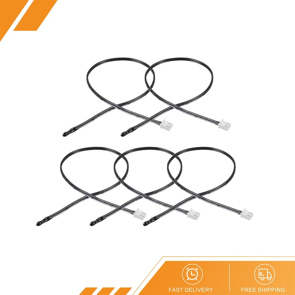 5 Pcs 10K NTC Thermistor Probe 15.7" Epoxy Sensitive Temperature Temp Sensor