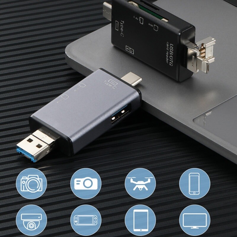 USB 3.0 SD Card Reader for PC, Laptop, Mac, Windows, Linux, Chrome, iPhone, iPad