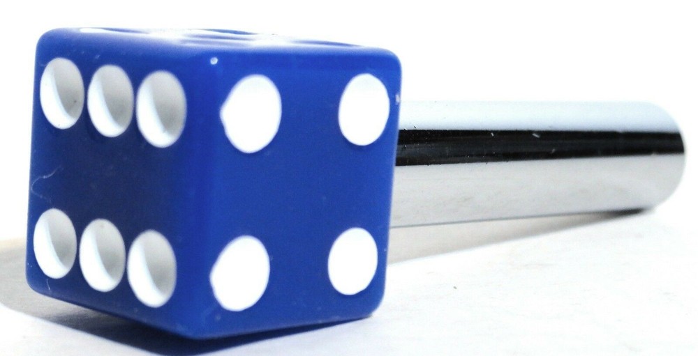 Door Lock Knobs Blue Dice Screw on Inside Threaded 10-32 Plastic UP#70043