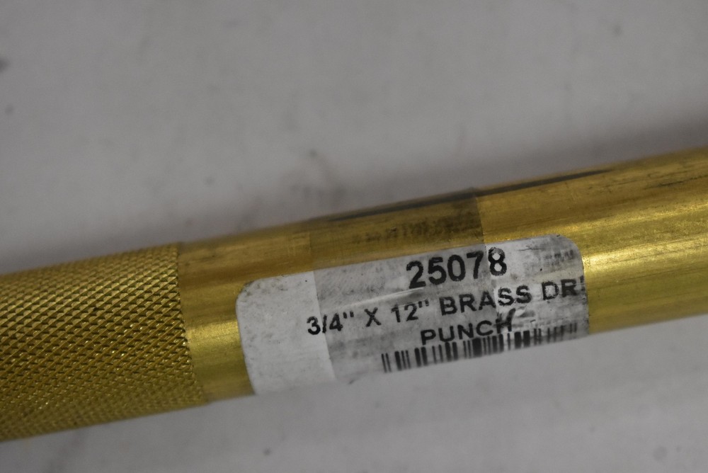 Mayhew 25078 3/4" x 12" brass drift punch solid brass alignment tool