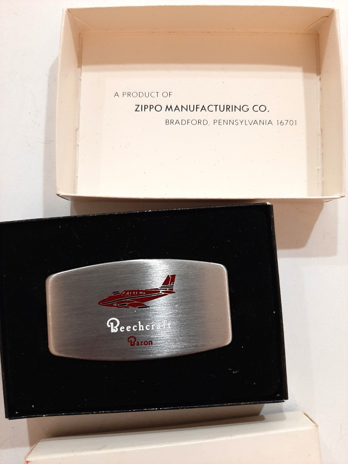 Zippo Pocket Knife BEECHCRAFT BARON Beech Aircraft Airplane Wichita Kansas NIB