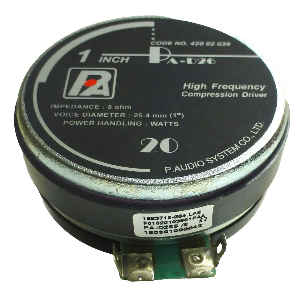 P Audio PA D26S Compression Screw-On Driver 4 ohm