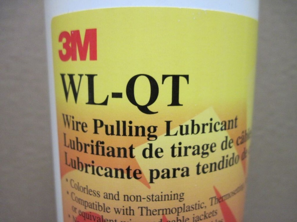 3M WL-QT Wire Pulling Lubricant Gel Colorless & Non-Staining 1-Quart