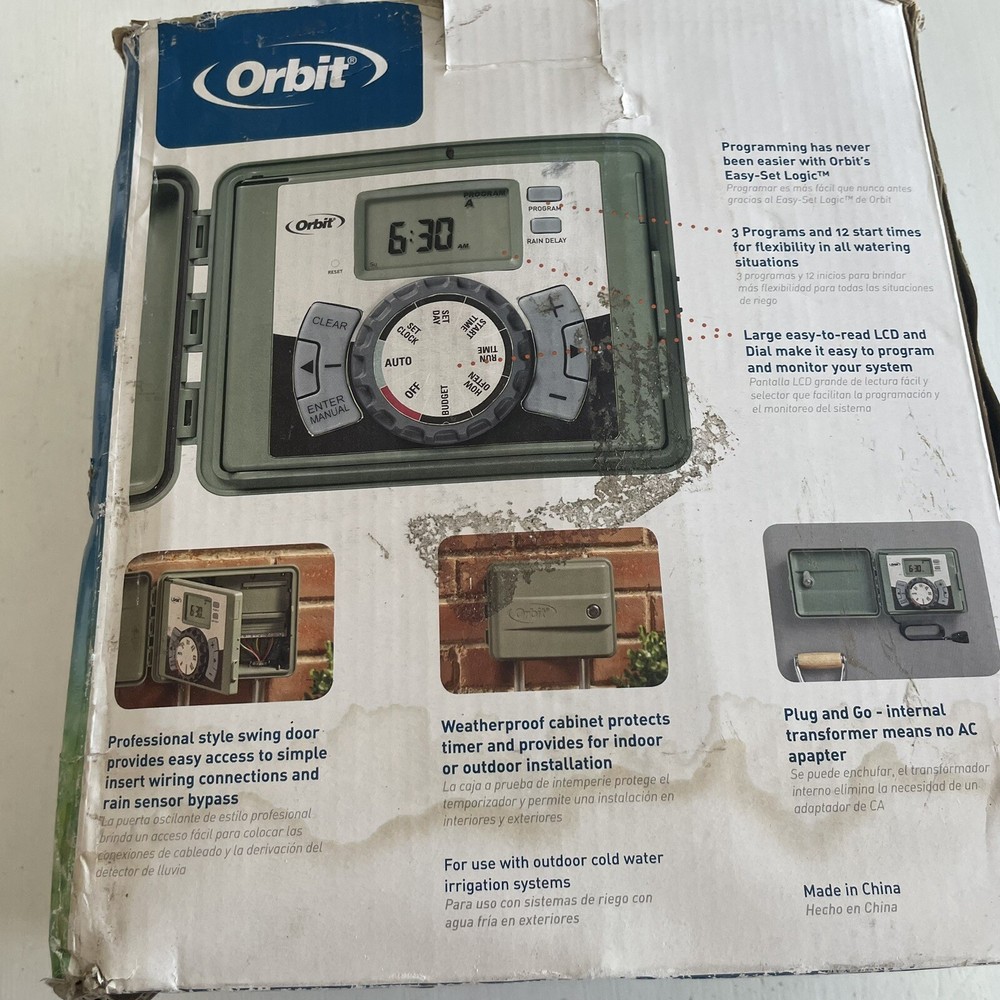 Orbit 57896 Simple Programming 06-Station Easy-Set Logic Indoor/Outdoor Sprinkle