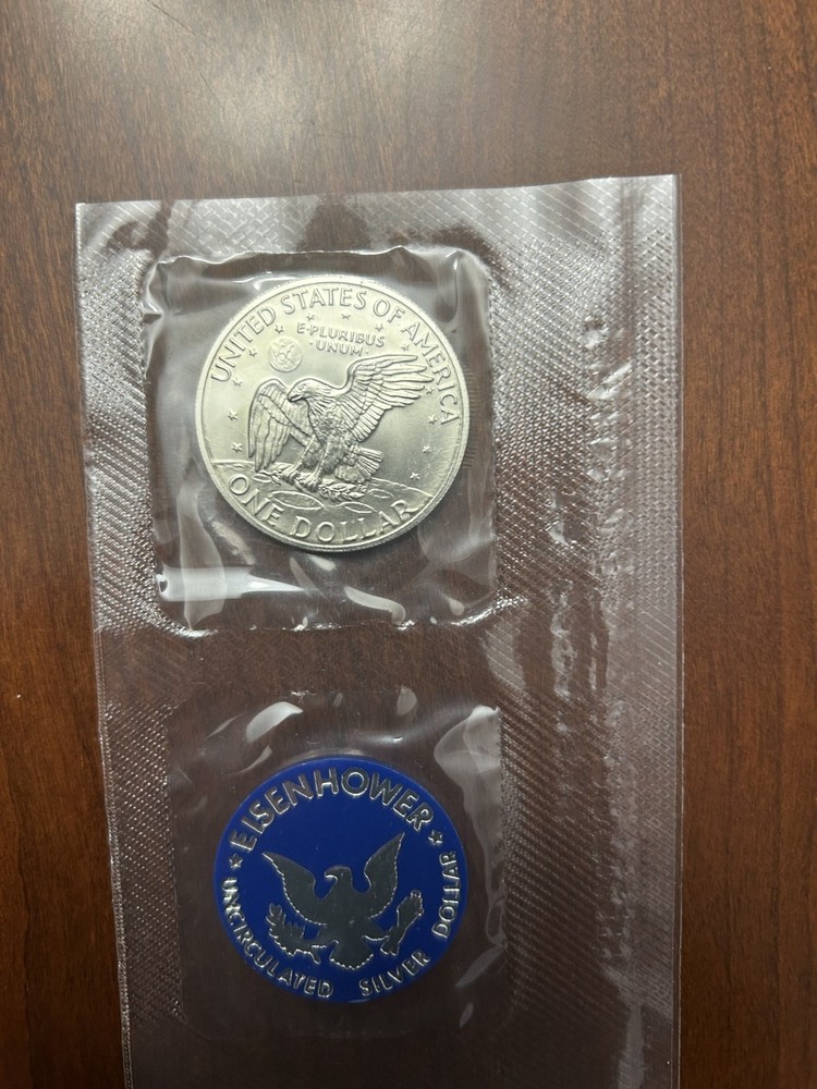 1972-S Silver Uncirculated Eisenhower Dollar - "Blue Ike" - OGP