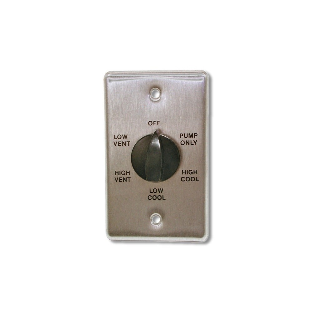 Dial Black Metal Evaporative Cooler Wall Switch 7115