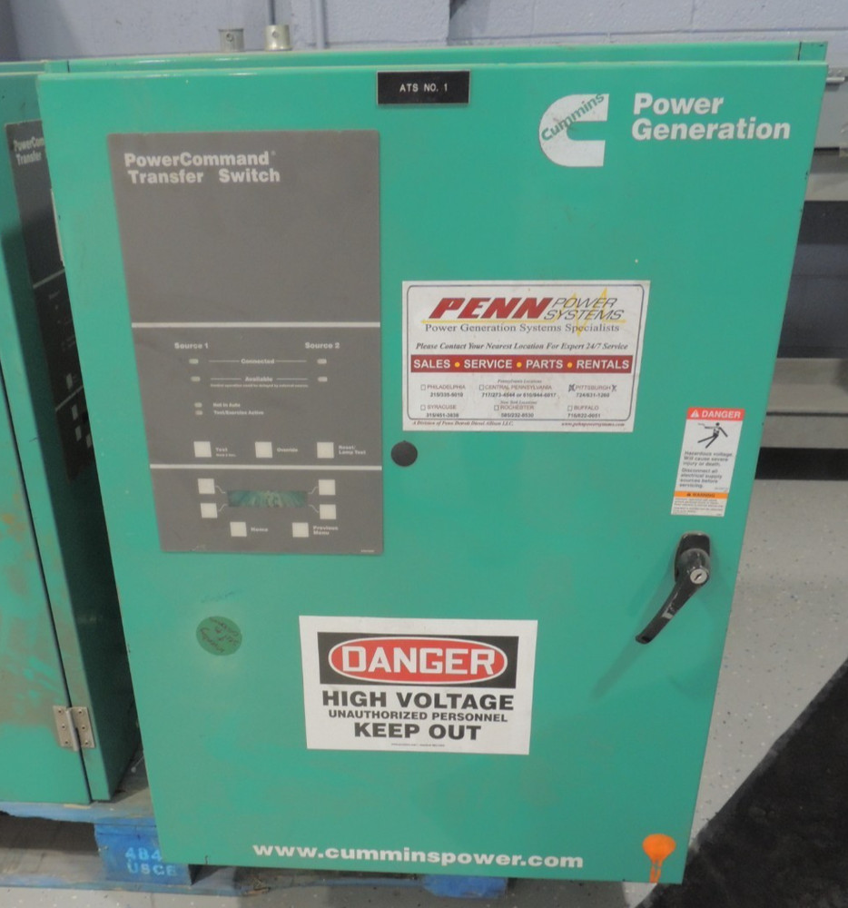 Cummins PowerCommand Automatic Transfer Switch OTPCA-7221700 40A 480V 4P