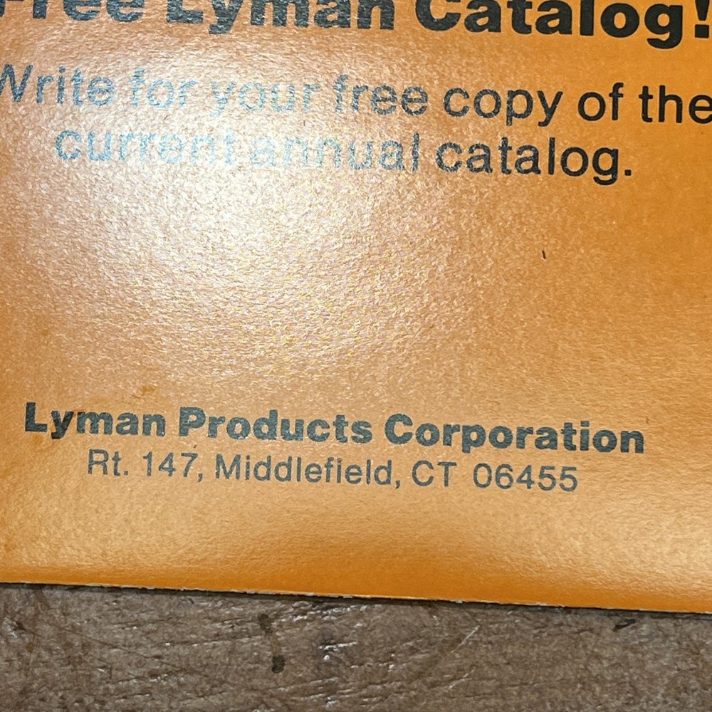Lyman dial caliper 6" measuring length, 0.0010" resolution
